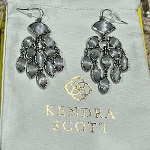 ISO Kendra Scott Gwenn Earrings in Slate Gray